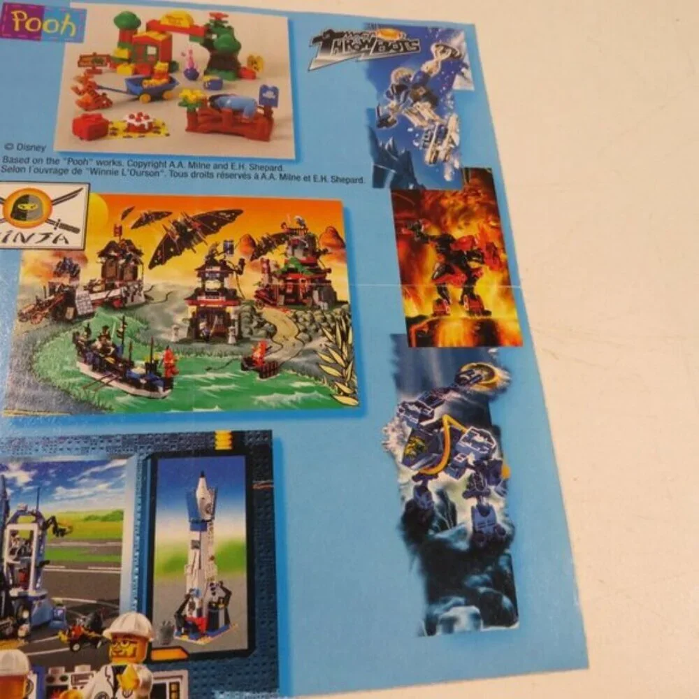 LEGO ADVERTISING - (6 items)PACKAGING Materials mostly 1999 some Lego McDonalds